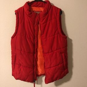 Red Camel puffer vest